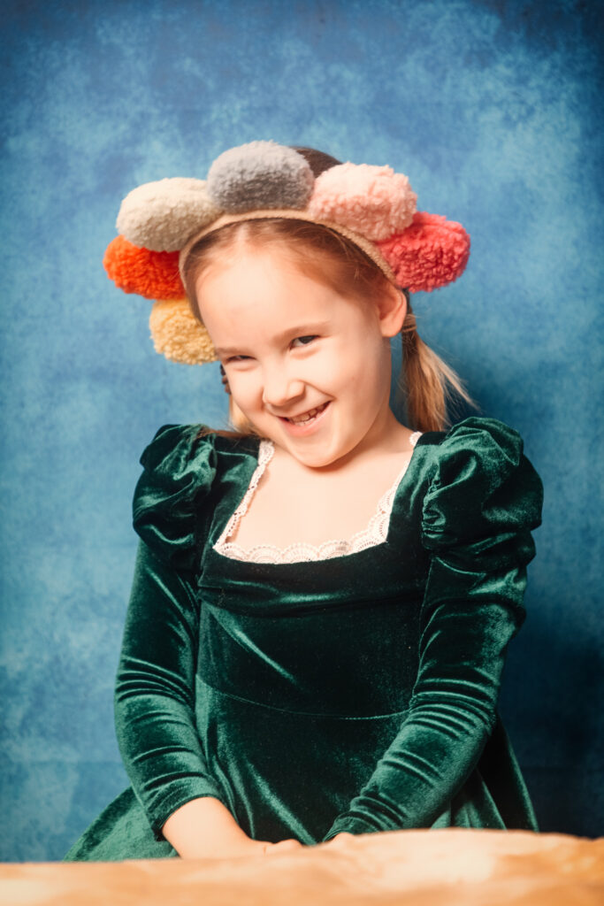 Dětské zelené šaty, 110