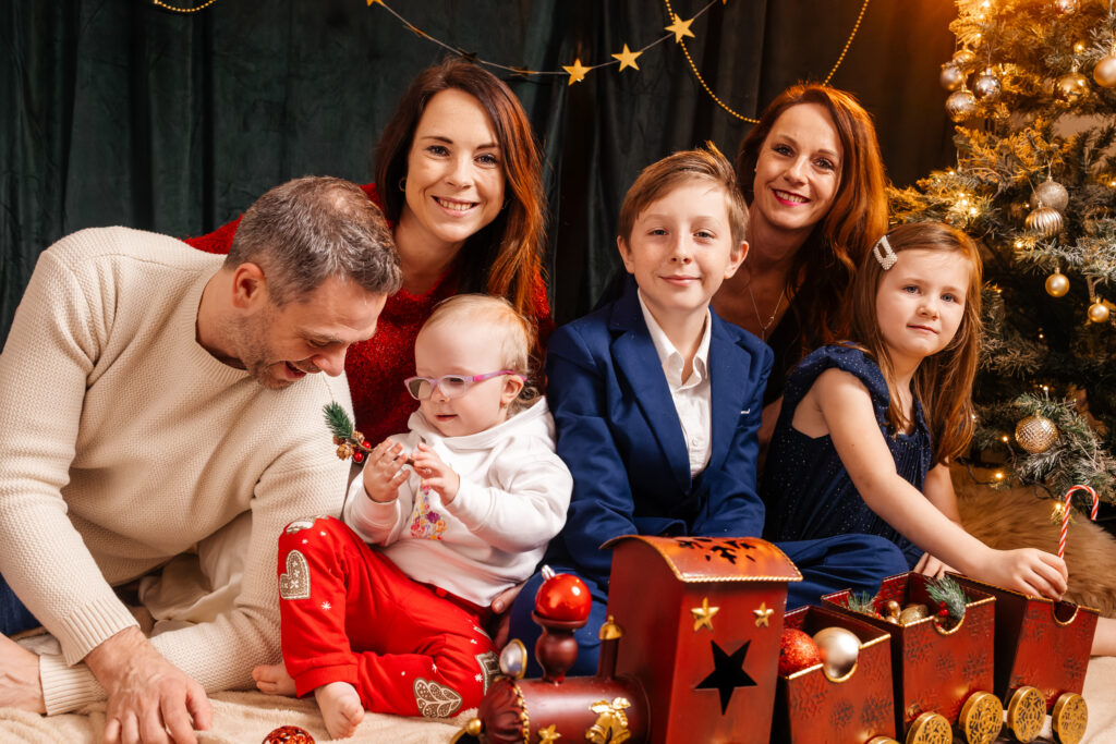 Rodinné vánoční focení